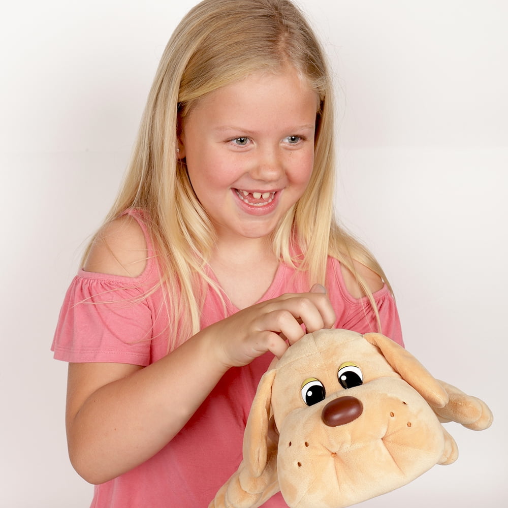 Pound Puppies 17 inch Plush Puppy - Beige with Brown Spots