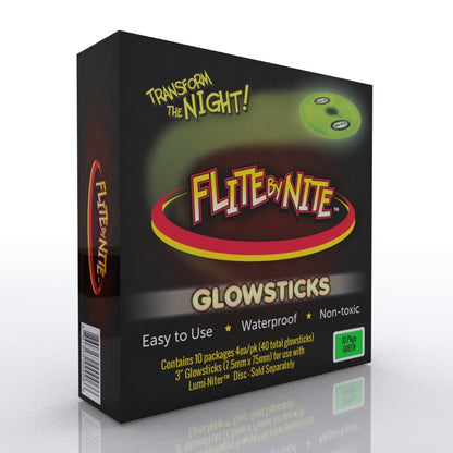 Lumi-Niter Glowstick Party Refills, Waterproof Green, 6-Pack