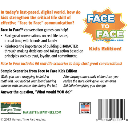 Face To Face Kids Edition Communication Building Game
