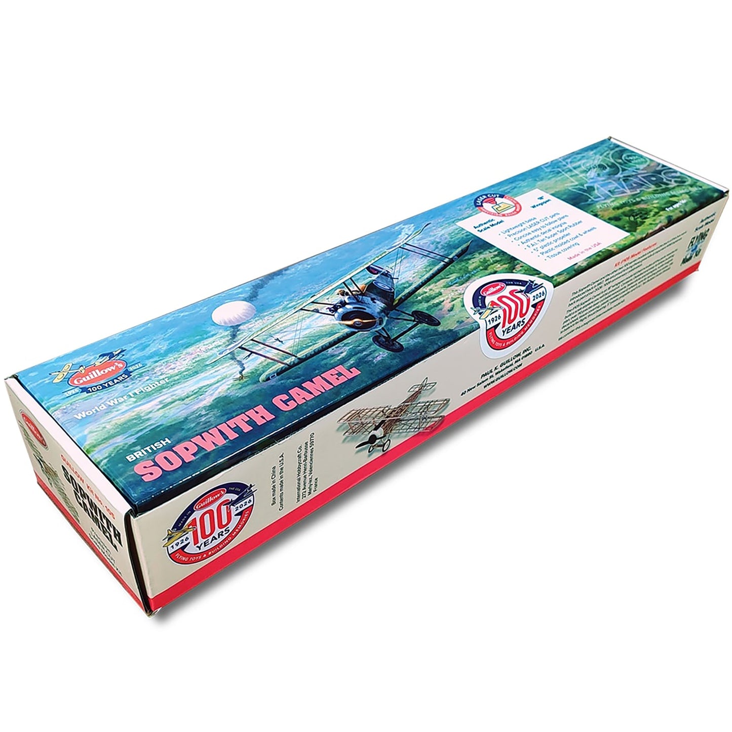 Sopwith Camel 100th Anniversary Model Kit box showing vintage WWI aircraft