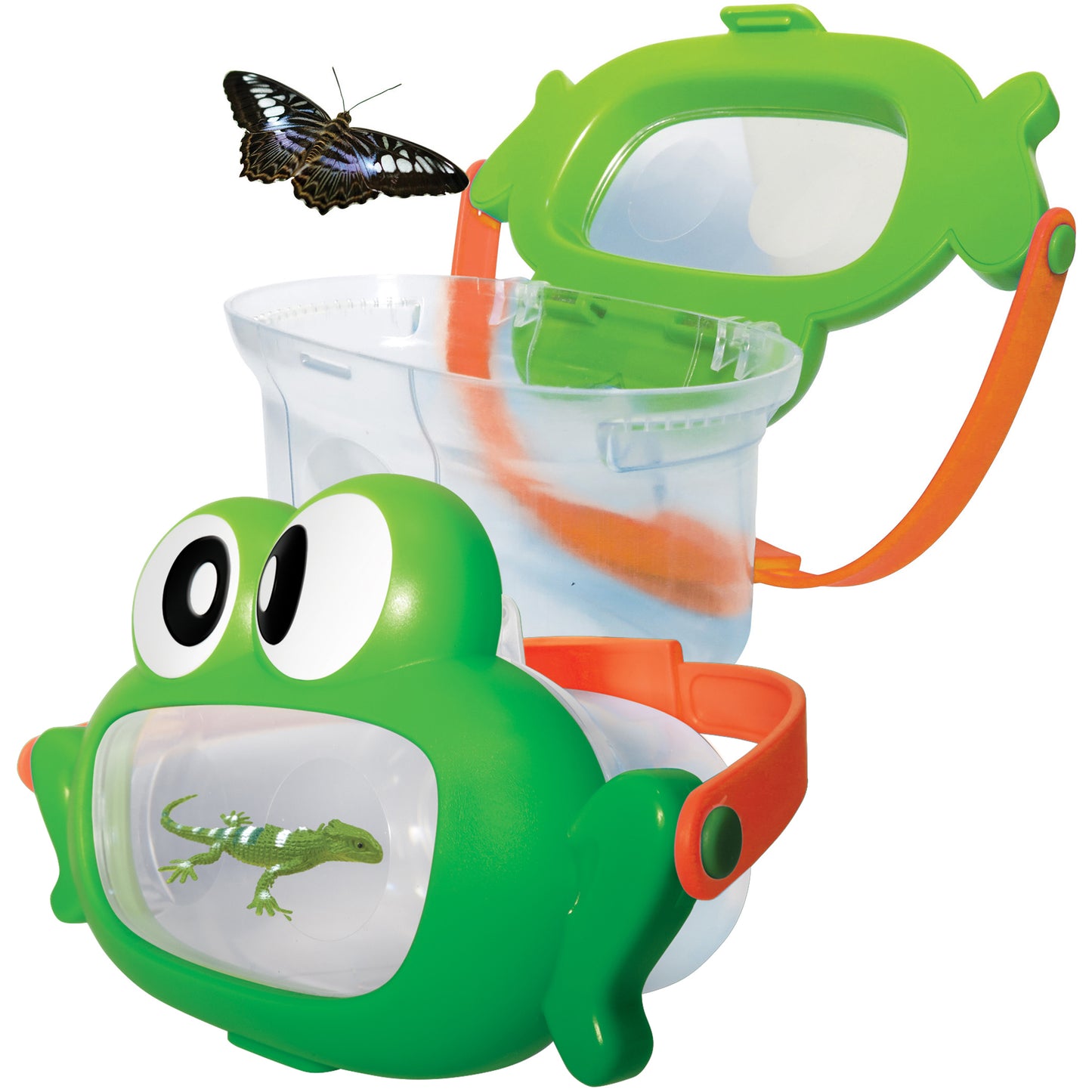 Nature Bound Critter Box Frog Lid Insect Catcher with Magnified Windows for Kids 3+