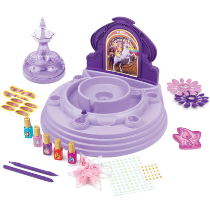 Make It Real Unicorn Academy Star Stables Fountain Nail Spa Kit – Bubble Soak, Polish & Glow Decals