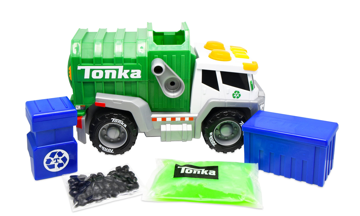 Tonka Mighty Mix & Mash Garbage/Recycling Truck with Slime