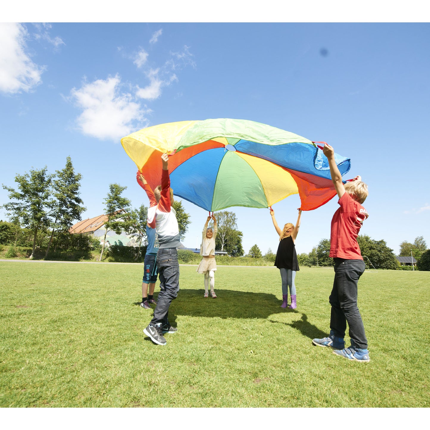 GONGE 6' Multi-Player Outdoor Play Parachute for Physical Education
