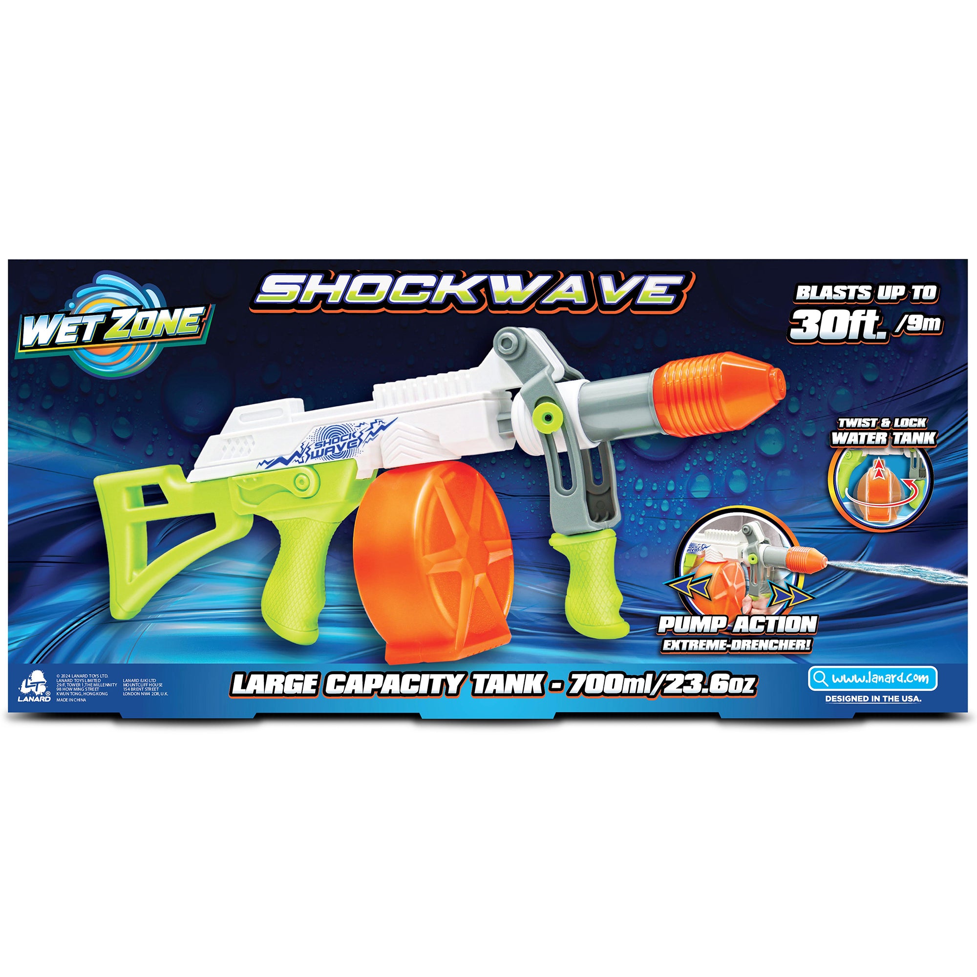Lanard Shock Wave Water Blaster With 30-Foot Range – Toys