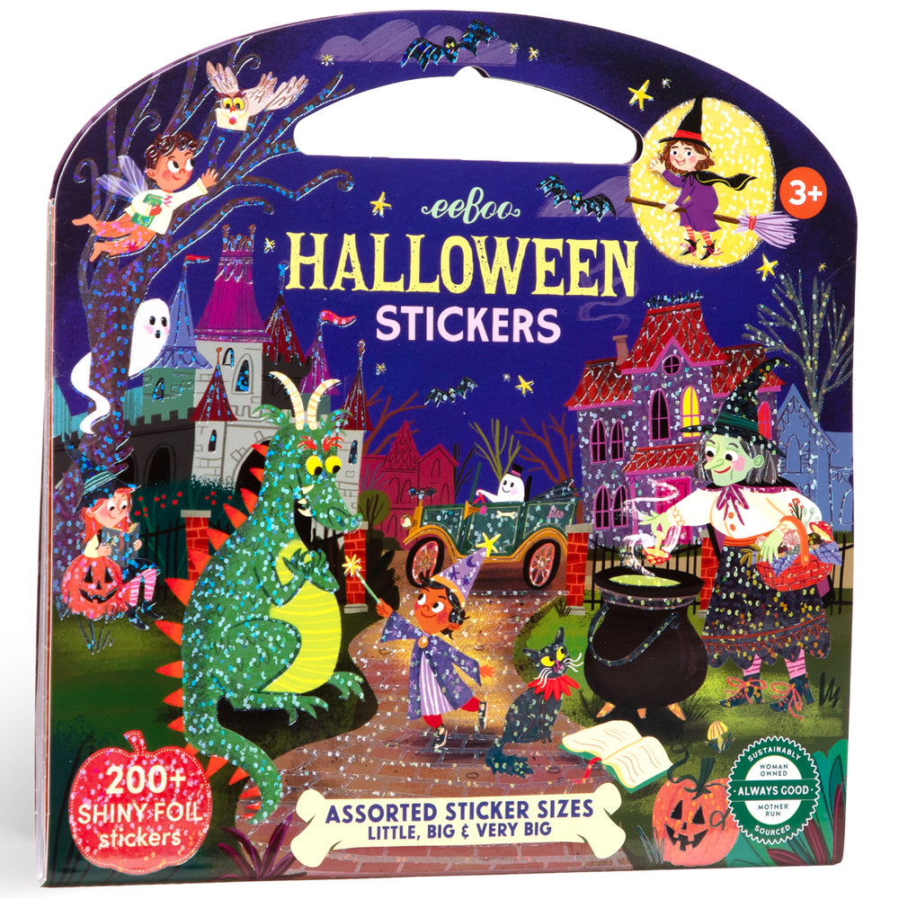 eeBoo Halloween Shiny Foil Sticker Book - 200+ Rainbow Foil Stickers