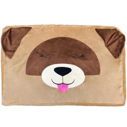 Logan The Tan Dog pet bed slipcover, small 24x18 inches with brown and tan colors