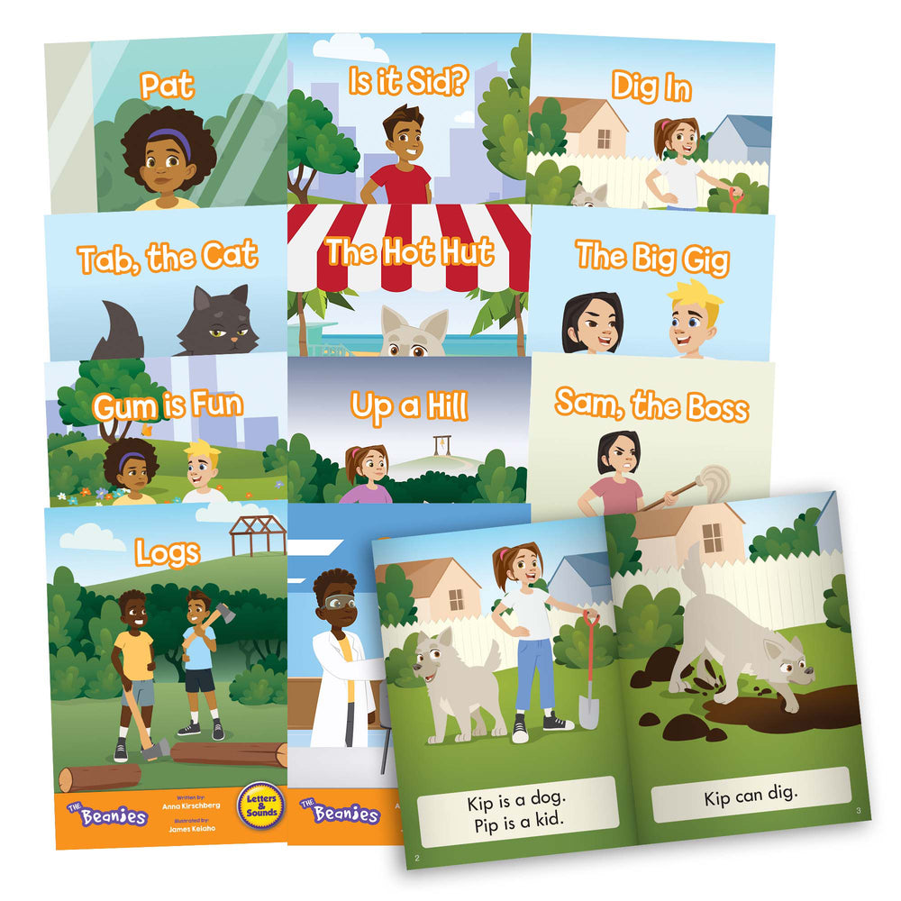 Junior Learning Beanies Diversity - 12 Book Phase 2 Decodables Set
