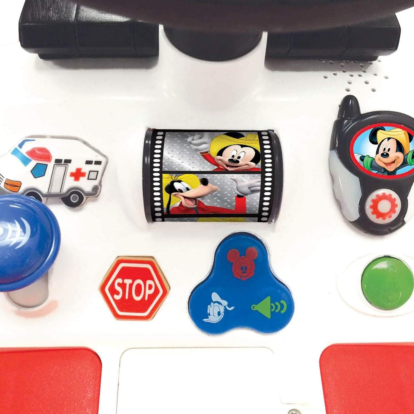 Kiddieland Disney Mickey Mouse Activity Fire Truck Light & Sound Ride-On