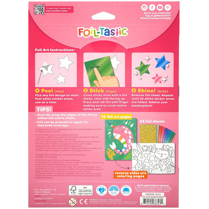 OOLY Whimsical World Foil-tastic Art & Coloring Set - DIY Craft for Kids 6+