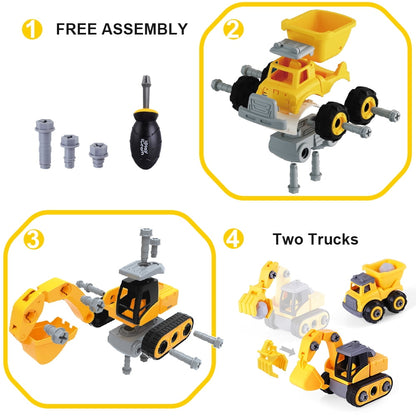 Iplay, Ilearn Construction Series 1 Diecast Truck Set