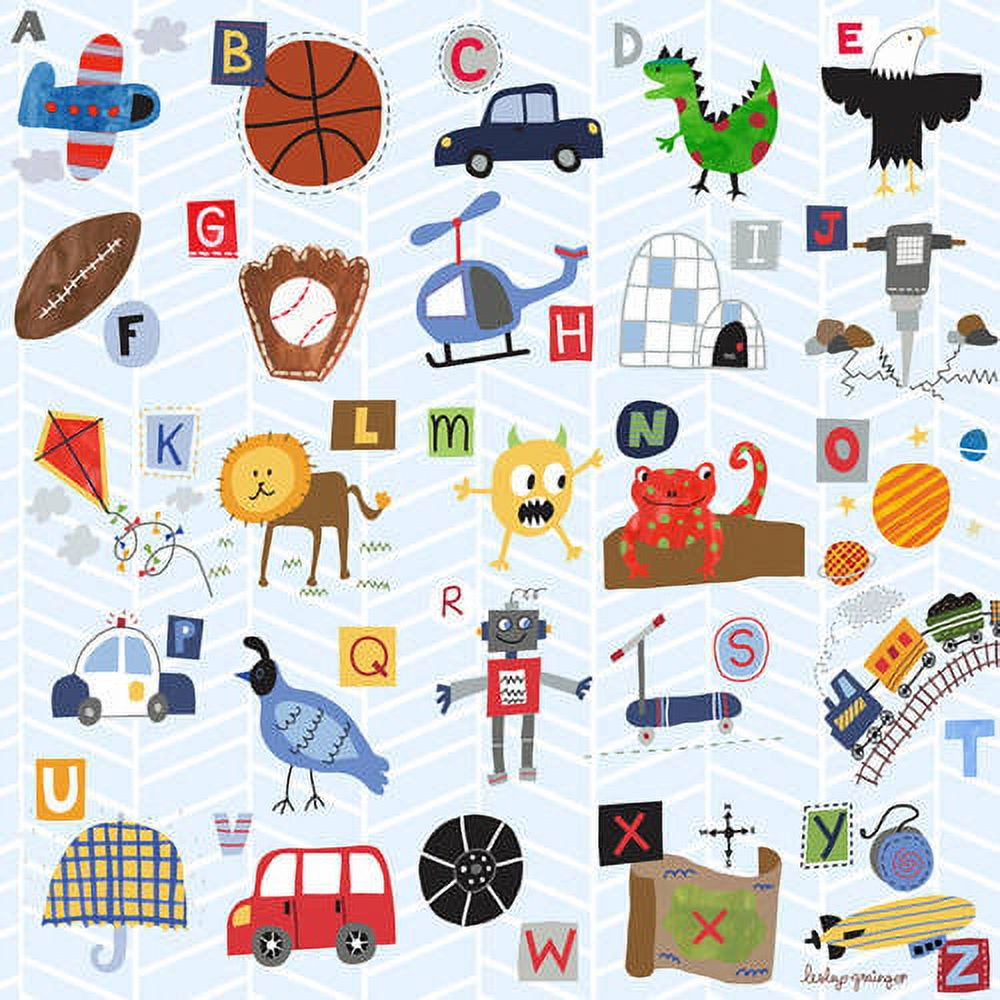 Oopsy Daisys My ABCs - Boy Textile Wall Art