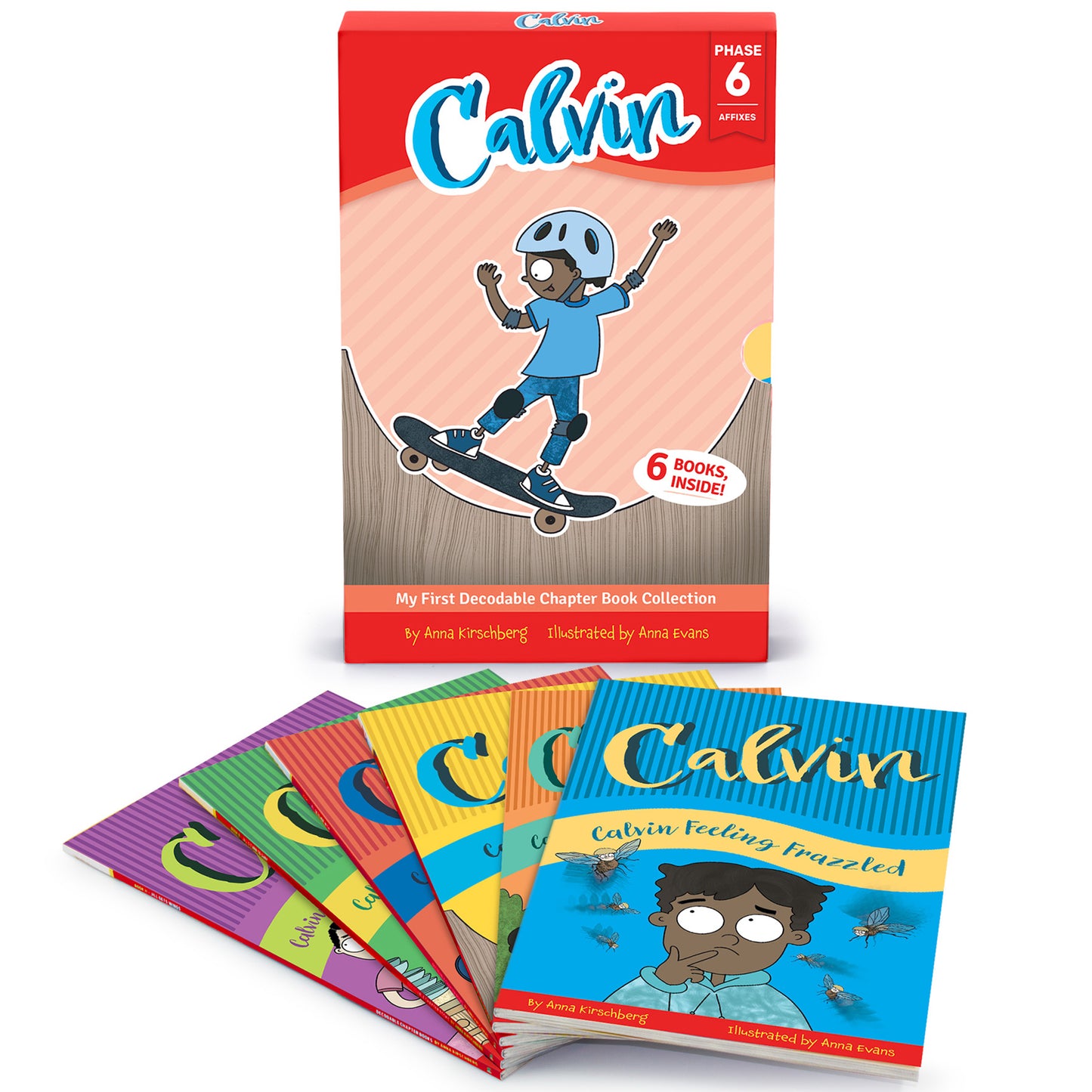 Calvin Decodable Chapter Book Set - 6 Illustrated Books