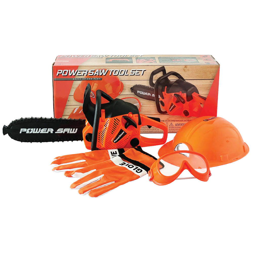 The Bubble Factory Power Saw Toy Set – Authentic Sounds & Protective Gear