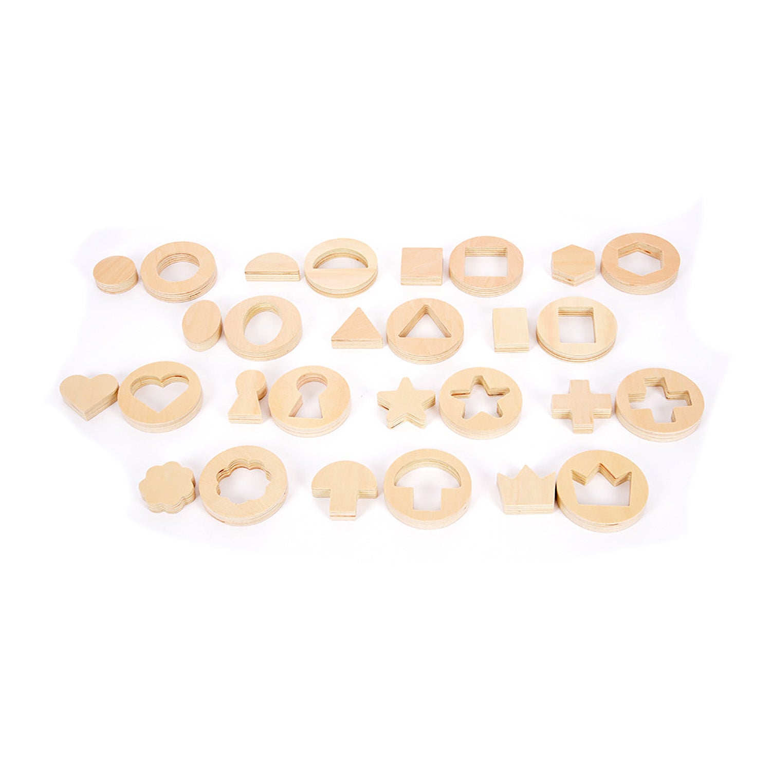 TickiT Inside Outside Wooden Shapes - Educational Learning Toy – Toys