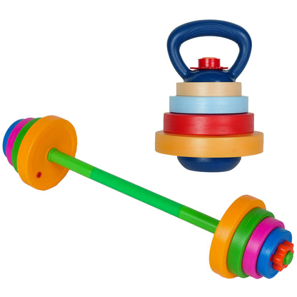EP: Kids Weight Set - Barbell & Kettlebell