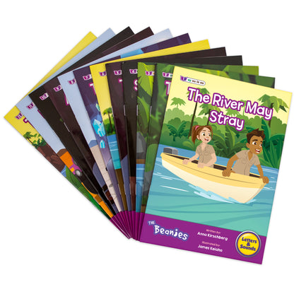 Junior Learning The Beanies Diversity Phase 5 Hi-Lo Decodables 12 Book Set