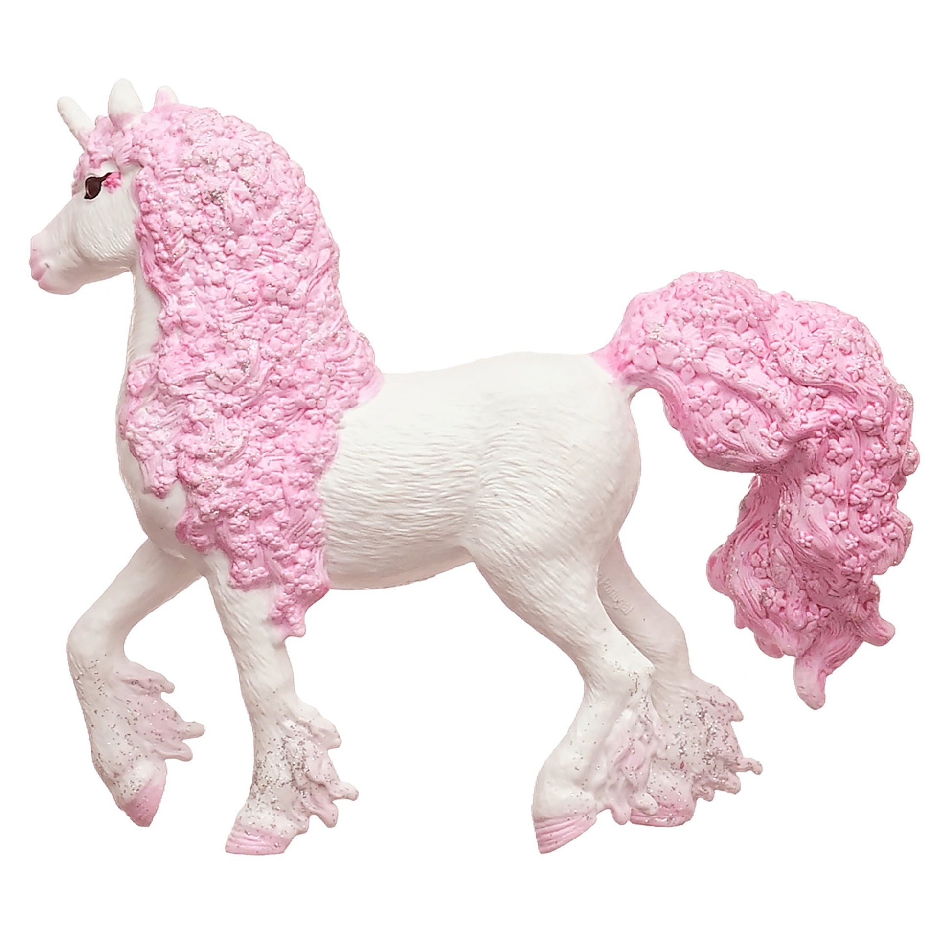 Schleich Bayala Flower Unicorn Mare white and pink figurine with glitter details