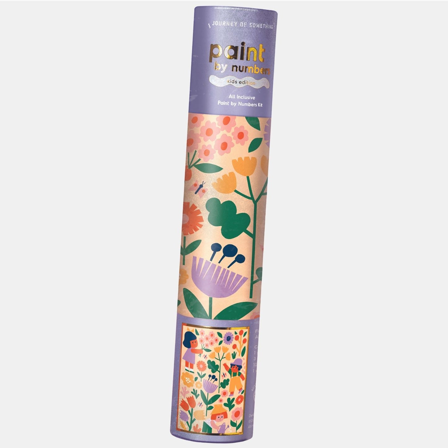 JOS Paint By Numbers In Bloom Kids Edition art kit with colorful floral design