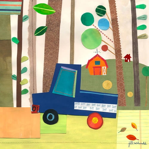 Oopsy Daisys On The Road - Beach Canvas Wall Art, 14x14