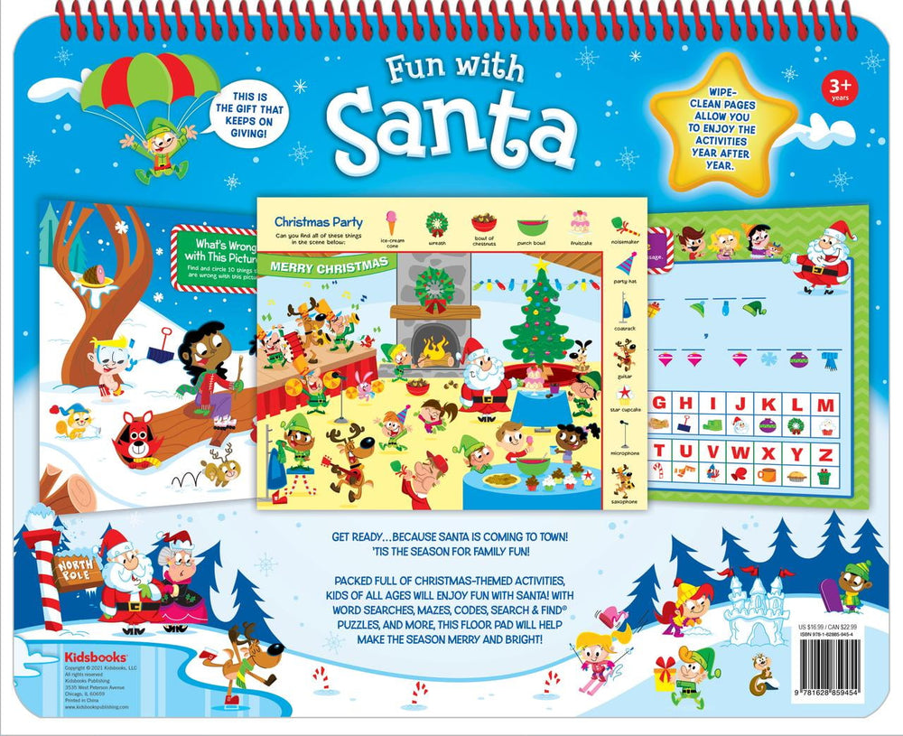 Santa's Workshop Family Fun Pad by Kidsbooks Publishing