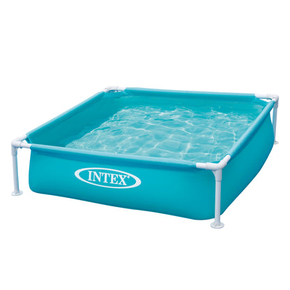 Intex Mini Frame Pool, Square Kiddie Splash Pool, 90 Gal