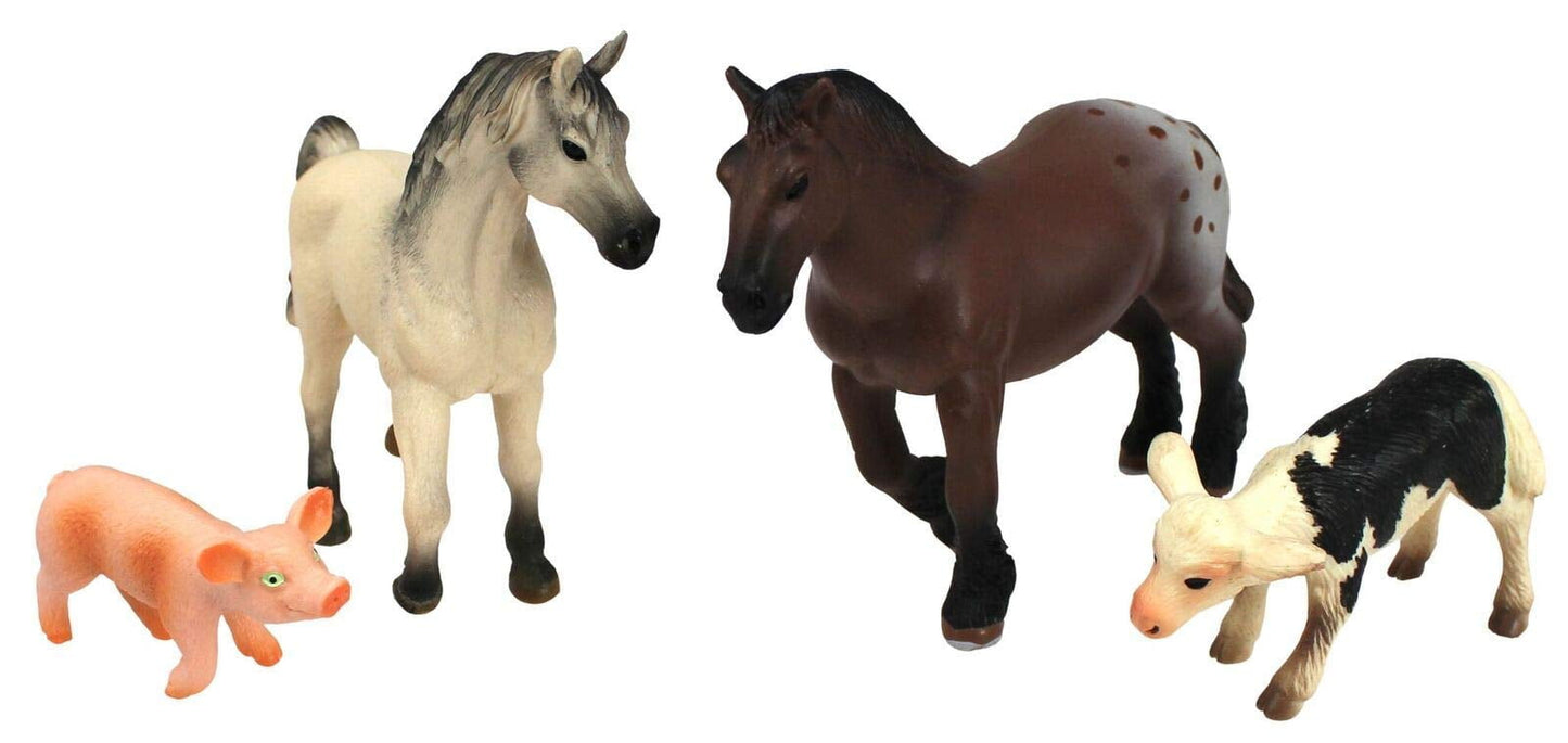 National Geographic Farmyard Friends: Horses, Pig & Sheep Playset