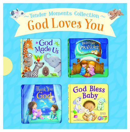 God Loves You 4-Book Padded Board Set by Kidsbooks Publishing