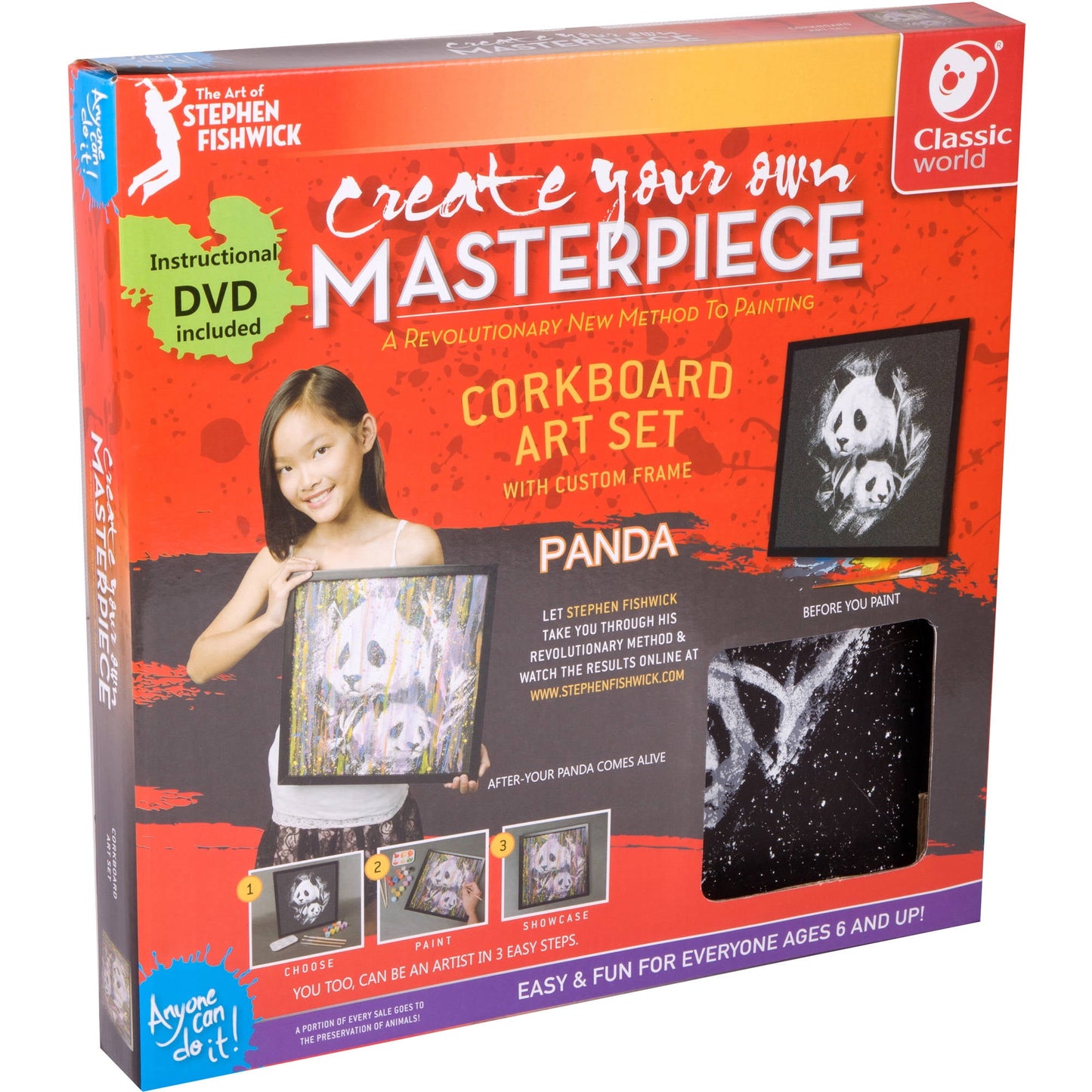 Classic World Fishwick Corkboard 2: Pin Your World in Style