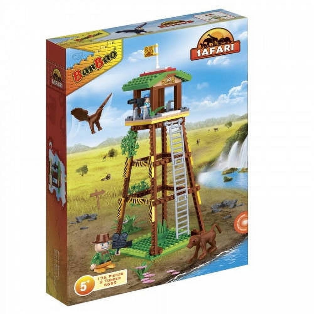 BanBao Safari Watch Tower Building Kit - STEM Toy, 170 Pieces