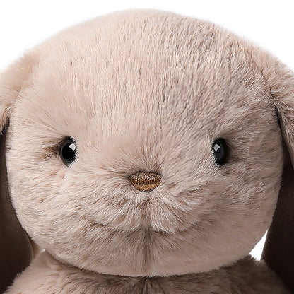 Forest Series Silverleaf Grey Smiling Rabbit 9.8" plush with soft grey fur and brown nose