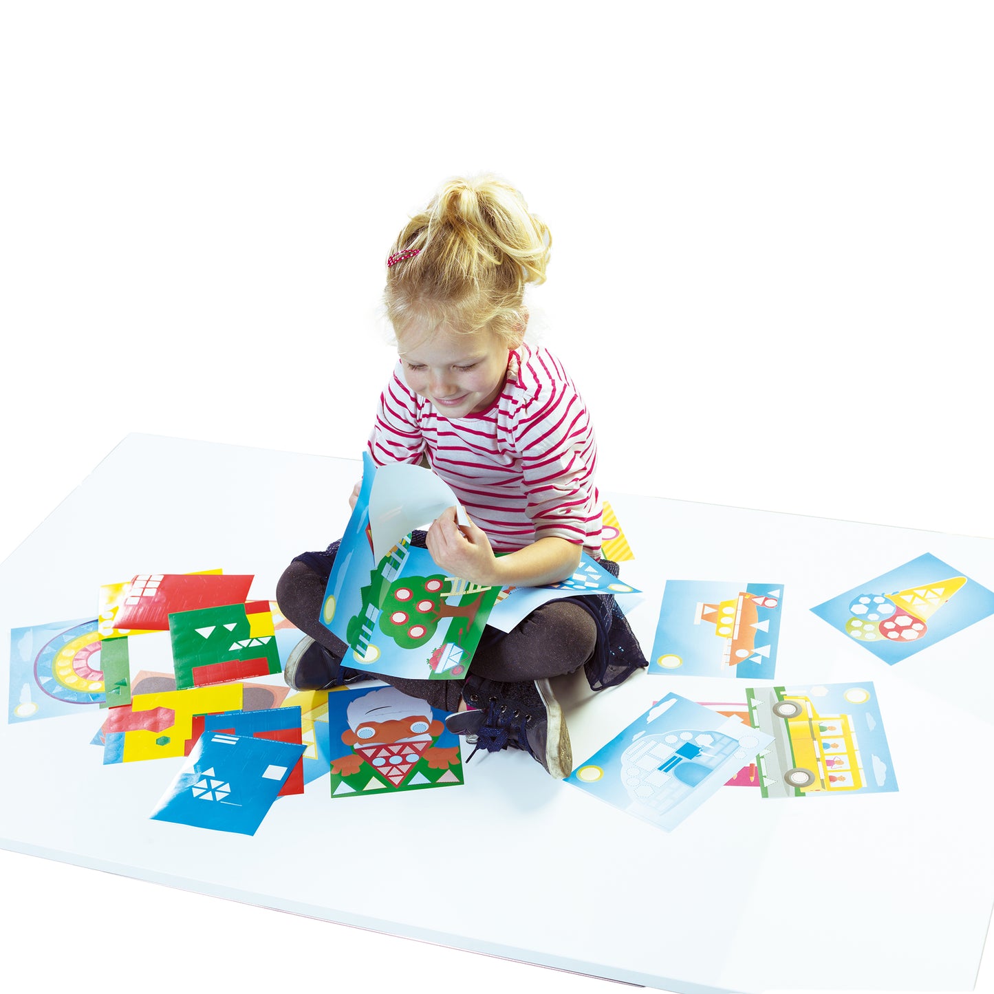 SES Creative I'm Learning to Recognize Shapes - Shape Matching Mosaic Play Set - 300+ Stickers, Vibrant Scenes for Toddlers 3+