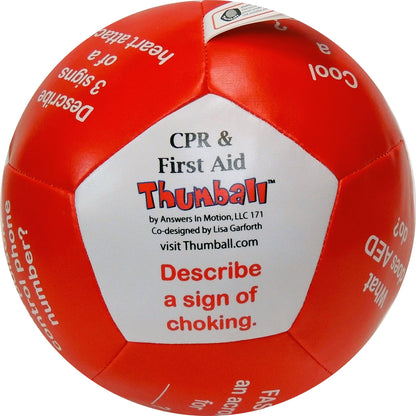 Thumball CPR & First Aid Interactive Learning Ball - 6"