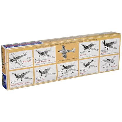 Junkers JU 87-B Stuka Model Kit with rubber-powered construction and balsa tissue