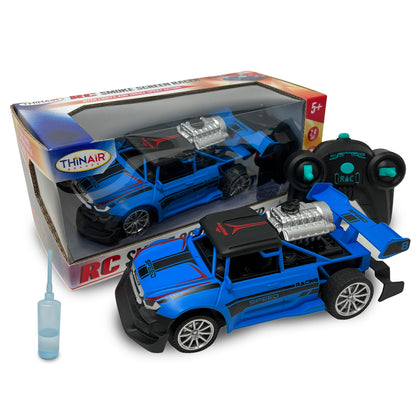 Hyper Drive RC Smoke Screen - Blue Light-Up Racer with Vapor Mist - Kids 5+