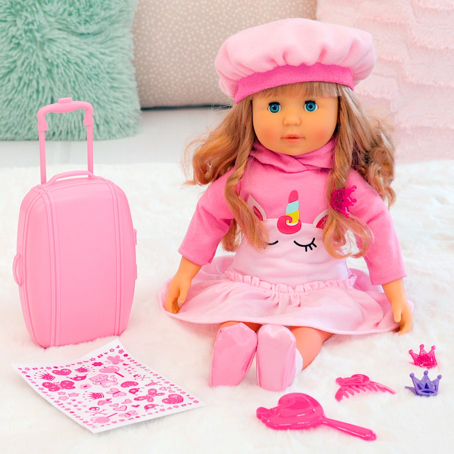 Bayer Design 18-Inch Charlene Interactive Doll - Blonde Curls