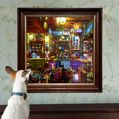 Piece&Love Midnight Kitchen 1000 pc Puzzle with colorful detailed kitchen scene