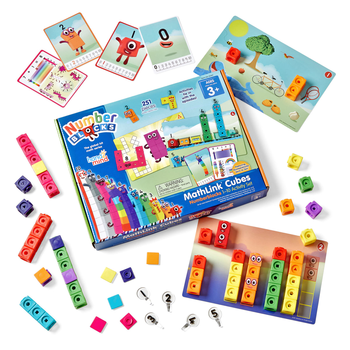 Hand2Mind Numberblocks MathLink Cubes 1-10 Activity Set - Educational ...