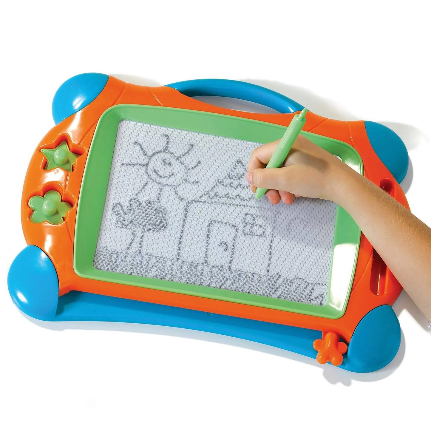 SES Creative Magnetic Drawing Board with Doodle Pen & Stamps - Art Activity Set for Kids 3+