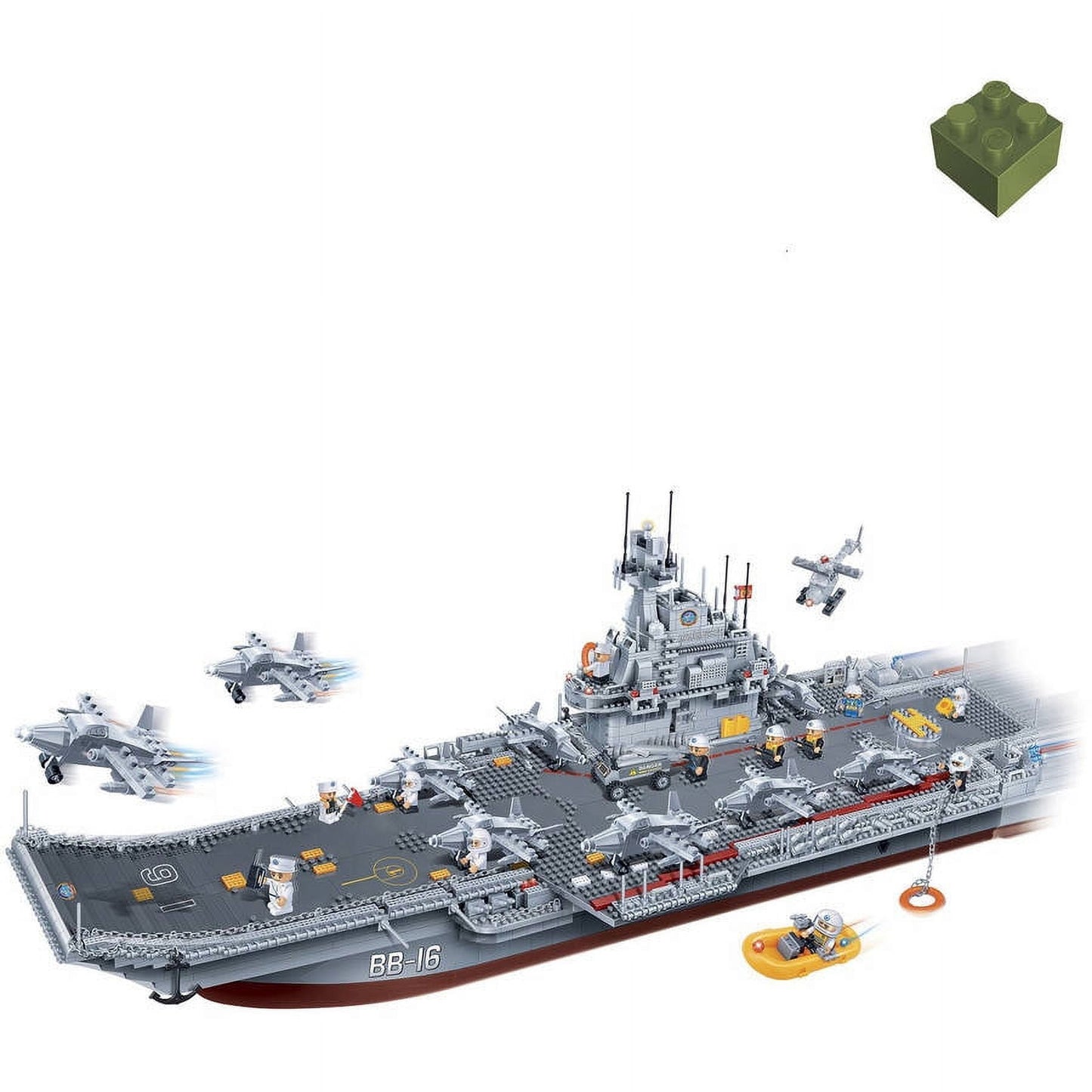 BanBao World Defense Marine Flag Ship 3016-Piece Building Set