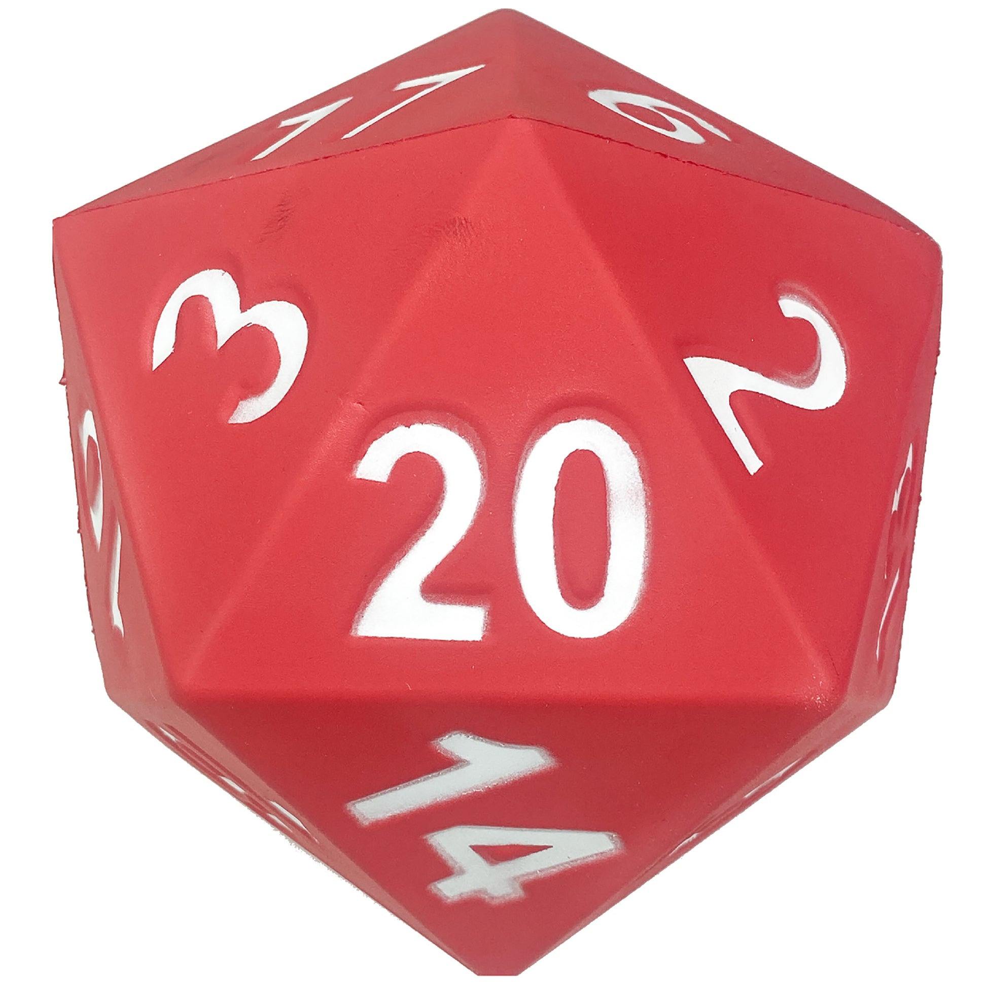 KESS Giant D20 Foam Dice red 5 inch oversized 20-sided tabletop RPG