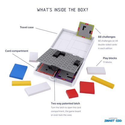 Mondrian Blocks White Edition - Travel-Friendly Puzzle Game