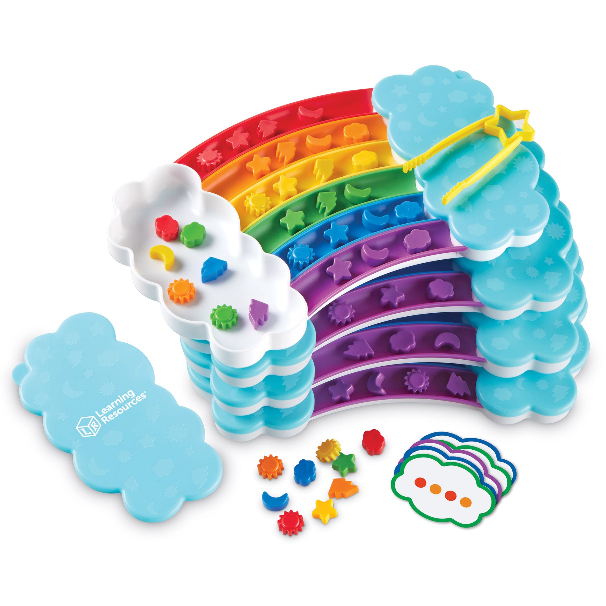 Learning Resources Rainbow Sorting Trays - Educational Classroom Set ...