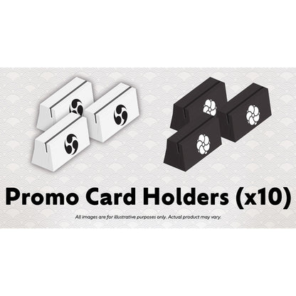 Naishi card game promo card holders set of 10 in white and black