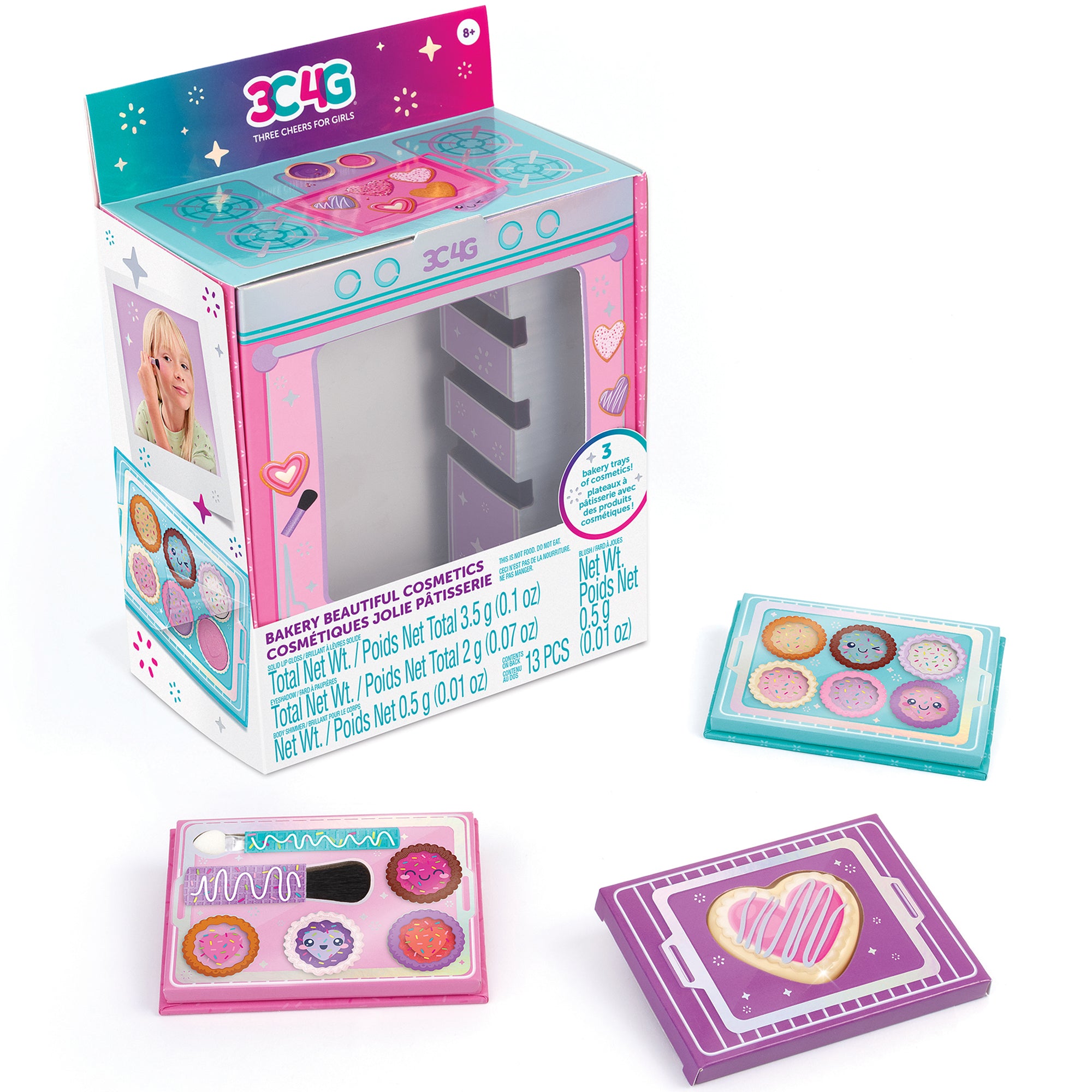 Beautiful Skin ベースメイク 3点セット 3C4G Bakery Beautiful Vanilla-Scented Cosmetic Set - For Kids 8+