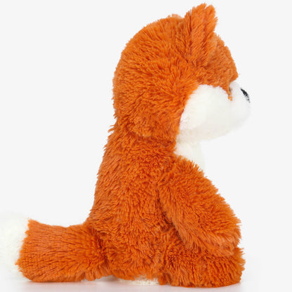 Elma Fox 9.8-inch plush toy in orange and white, sitting upright with head tilted
