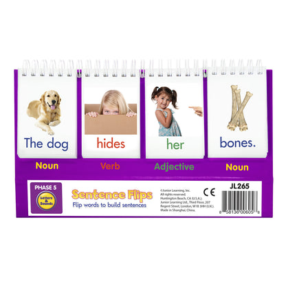 Junior Learning Sentence Builder Flip Cards - Language Skills - Ages 4-6