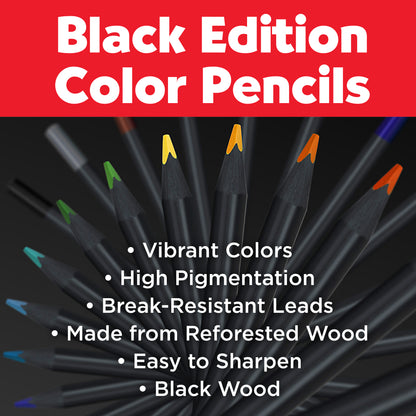 Faber-Castell Black Edition 50 Color Pencils - Art Set