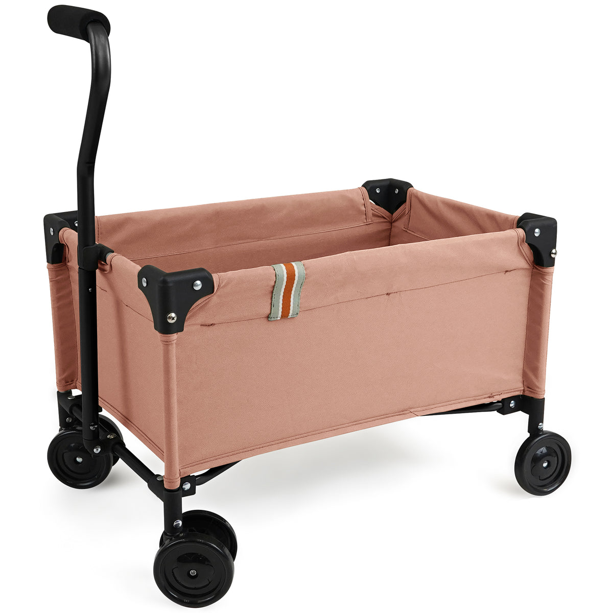 509 Crew Little Wagon in pink with folding pull-along cart design, featuring black handle and wheels