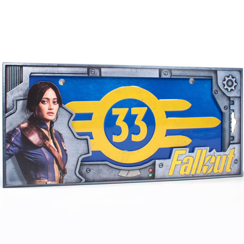 Doctor Collector Fallout Vault 33 Collectible License Plate - 13.19x6.3 Inch Decoration